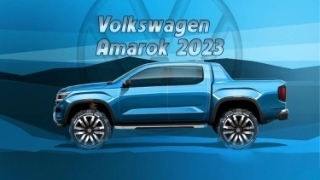 Bán tải Volkswagen Amarok 2023 lộ hình ảnh phác thảo, có khả năng dùng máy V6 mạnh mẽ