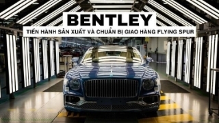 Bentley tiến hành sản xuất và chuẩn bị giao hàng Flying Spur bản động cơ V8