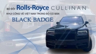 Bộ đôi Rolls-Royce Cullinan gần 100 tỷ vè Việt Nam: Có bản Black Badge