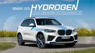 Cận cảnh SUV “xanh” BMW iX5 Hydrogen, chạy điện nhưng chỉ thải ra nước lã!