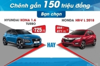 Chênh gần 150 triệu: Chọn bản cao cấp Honda HR-V L hay Hyundai Kona Turbo?