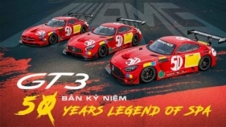 Chiêm ngưỡng bộ ba xe đua GT3 bản kỷ niệm 50 Years Legend of Spa của Mercedes-AMG