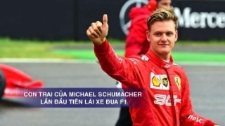 Con trai của Michael Schumacher lần đầu tiên lái xe đua F1 tại Nürburgring