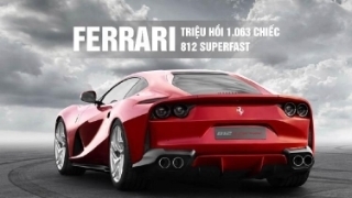 Ferrari triệu hồi 1.063 chiếc 812 Superfast vì lỗi cửa kính sau