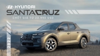 Hyundai Santa Cruz 2022 chốt giá từ 23.990 USD