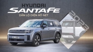 Hyundai Santa Fe 2023 dần lộ diện rõ nét: ''Bom tấn'' tham vọng đánh bại Sorento, ra mắt năm sau