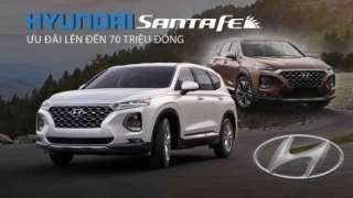 Hyundai Santa Fe ưu đãi lên đến 70 triệu đồng