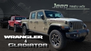 Jeep triệu hồi Wrangler và Gladiator