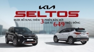 Kia Seltos được bổ sung thêm 3 phiên bản mới, giá từ 649 triệu đồng