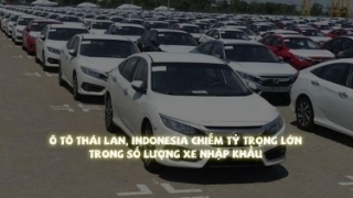 Ô tô Thái Lan, Indonesia chiếm tỷ trọng lớn trong số lượng xe nhập khẩu