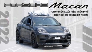 Porsche Macan 2022 chạy điện xuất hiện trên phố, thay đổi từ trong ra ngoài