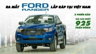 Ra mắt Ford Ranger lắp ráp tại Việt Nam: 5 phiên bản, giá cao nhất 925 triệu đồng