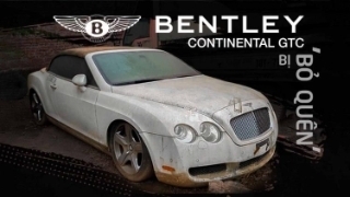 Siêu phẩm bạc tỷ Bentley Continental GTC bị 'bỏ quên', nằm phơi mưa gió