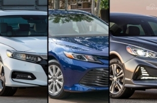 So sánh Honda Accord vs Toyota Camry vs Hyundai Sonata 2018 qua các con số