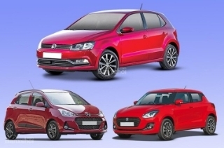 So sánh thông số Volkswagen Polo, Suzuki Swift và Hyundai Grand i10 2018