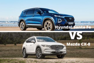 So sánh xe Hyundai Santa Fe và Mazda CX-8 2019 bản quốc tế