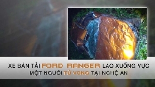 Xe bán tải Ford Ranger lao xuống vực, một người tử vong tại Nghệ An