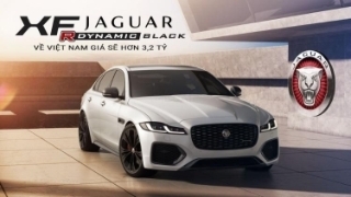 Xế sang Jaguar XF R-Dynamic Black “bám trend” đen hoá trong làng xe hơi, về Việt Nam giá sẽ hơn 3,2 tỷ