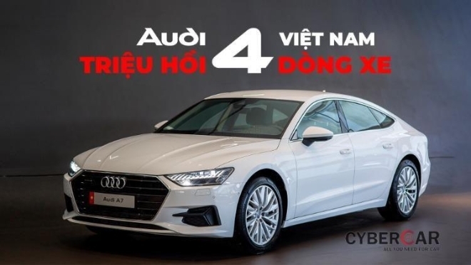 Audi Việt Nam triệu hồi 4 dòng xe