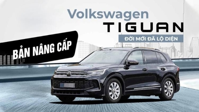 Bản nâng cấp vừa ra mắt Việt Nam, Volkswagen Tiguan đời mới đã lộ diện