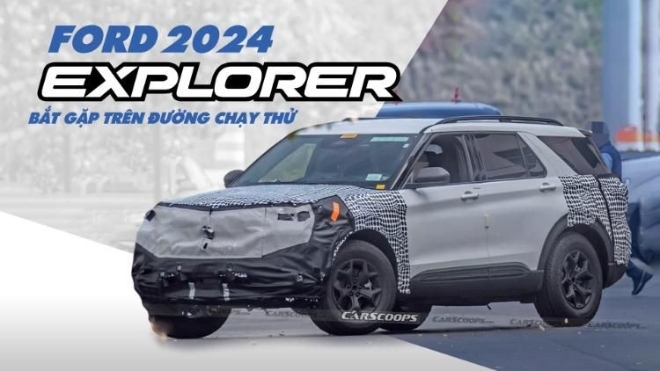 Bắt gặp Ford Explorer 2024 trên đường chạy thử: Tinh chỉnh thiết kế, thêm công nghệ.