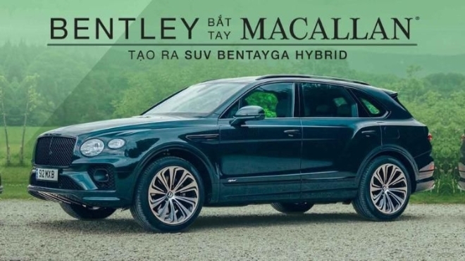 Bentley bắt tay với hãng rượu Macallan, tạo ra SUV Bentayga Hybrid bản “hàng thửa” mà khách hàng không thể mua được