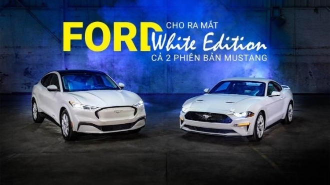 'Black Edition' xưa rồi, Ford mới đây đã ra mắt 'White Edition' cho cả 2 phiên bản Mustang