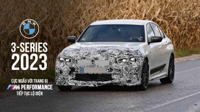 BMW 3-Series 2023 cực ngầu với trang bị M Performance tiếp tục lộ diện