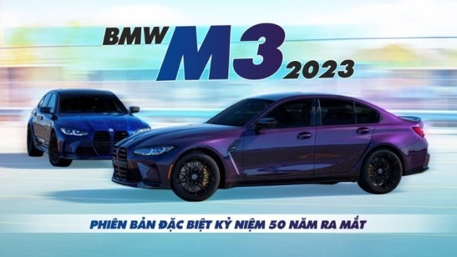 BMW M3 2023 phiên bản đặc biệt kỷ niệm 50 năm ra mắt, giá từ 96.695 USD