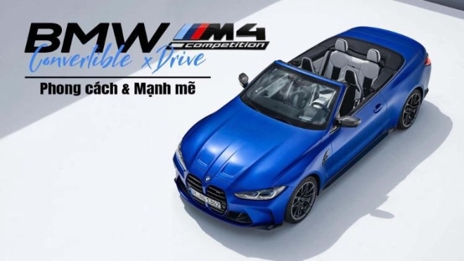 BMW M4 Competition Convertible xDrive: Phong cách & Mạnh mẽ