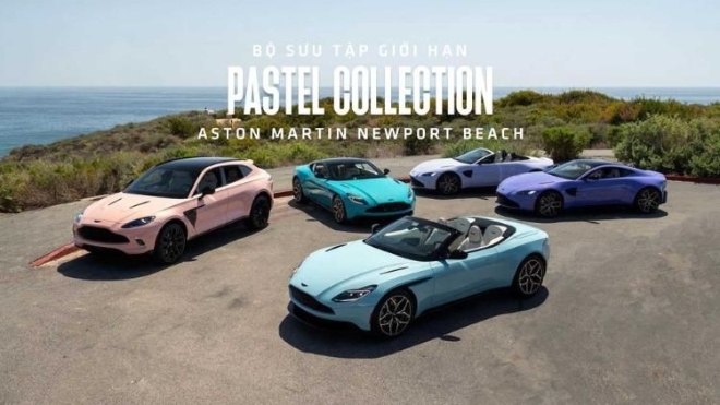 Bộ sưu tập giới hạn “Pastel Collection” của Aston Martin Newport Beach trình làng