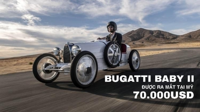Bugatti Baby II được ra mắt tại Mỹ, mức giá hơn 70.000 USD