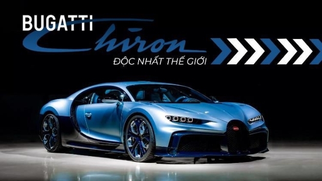 Cận cảnh Bugatti Chiron Profilée độc nhất thế giới