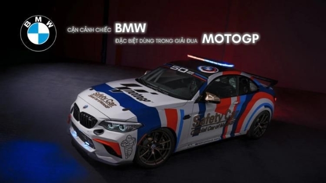 Cận cảnh chiếc BMW đặc biệt dùng trong giải đua MotoGP