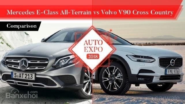 ''Cân đo'' Mercedes E-Class All-Terrain và Volvo V90 Cross Country 2018