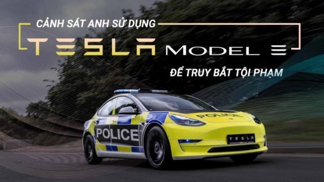Cảnh sát Anh sử dụng Tesla Model 3 để truy bắt tội phạm