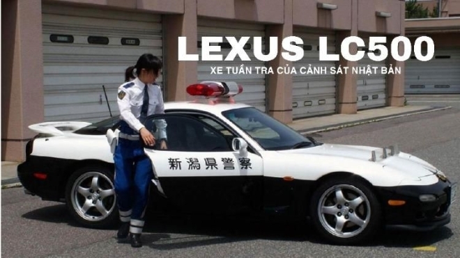Cảnh sát Nhật Bản bổ sung xe thể thao Lexus LC500 vào danh sách xe tuần tra