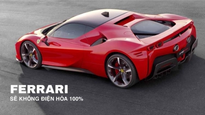 CEO của Ferrari không nghĩ rằng hãng xe sẽ điện hóa 100%