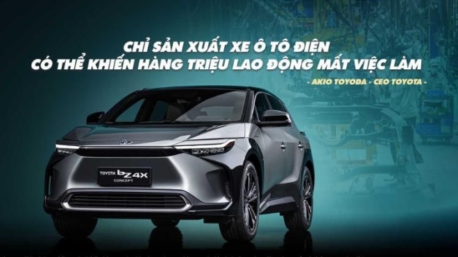 CEO Toyota: Chỉ sản xuất xe ô tô điện có thể khiến hàng triệu lao động mất việc làm