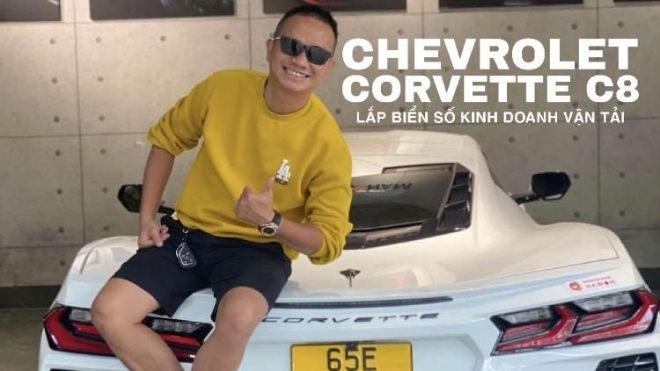 Chevrolet Corvette C8 đầu tiên tại Việt Nam lắp biển số kinh doanh vận tải