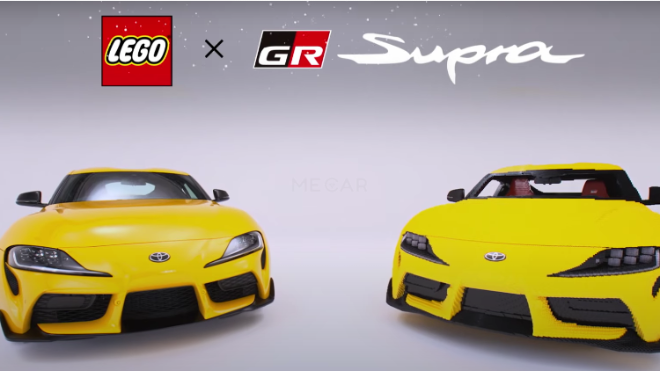 Chiếc Toyota GR Supra làm từ Lego có thể chạy bằng động cơ điện