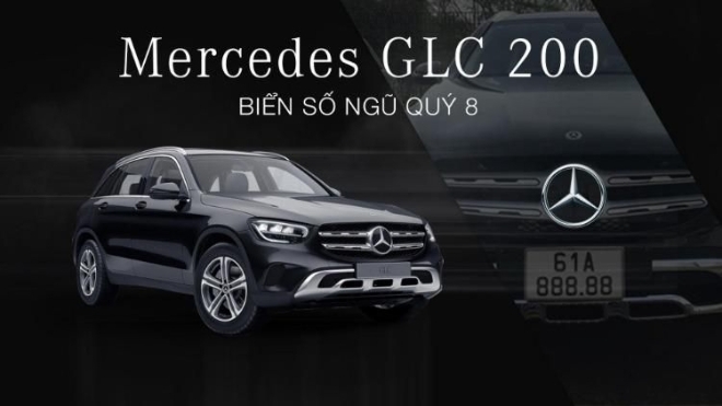 Chủ xe Mercedes-Benz GLC 200 may mắn bốc trúng biển số ngũ quý 8