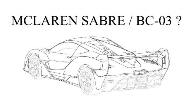 Có phải đây là bản vẽ của mẫu McLaren Sabre/BC-03 mới? 