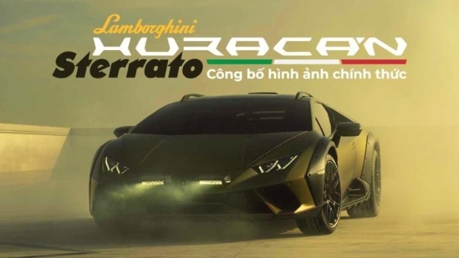 Công bố hình ảnh chính thức siêu xe địa hình Lamborghini Huracan Sterrato