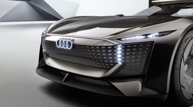 Diện kiến Audi Skysphere Concept - Siêu xe điện có khả năng biến hóa khôn lường