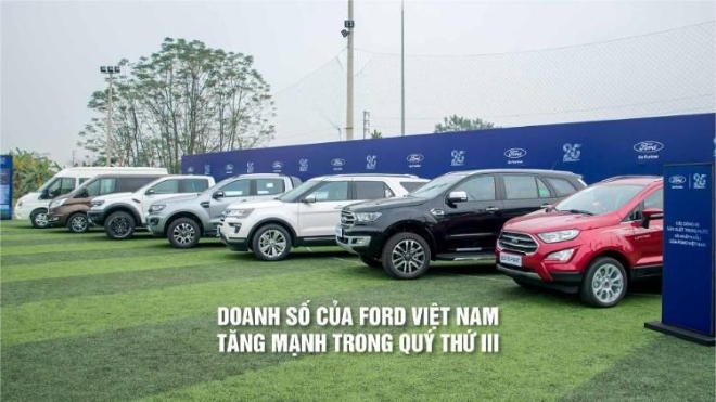 Doanh số của Ford Việt Nam tăng mạnh trong quý thứ III