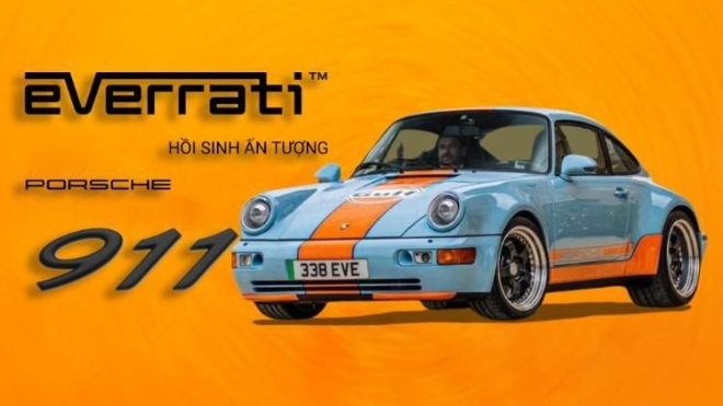 Everrati hồi sinh Porsche 911 (964) ấn tượng với công nghệ truyền động điện
