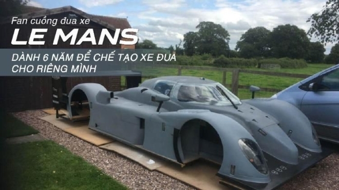 Fan cuồng đua xe Le Mans dành 6 năm để chế tạo bản sao xe đua Bentley Speed 8 