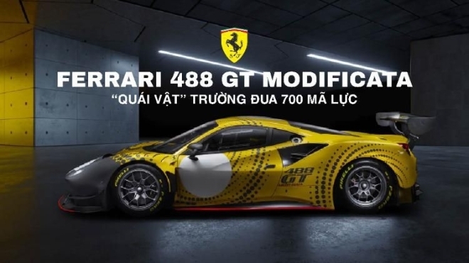 Ferrari ra mắt mẫu 488 GT Modificata - “Quái vật” trường đua 700 mã lực 