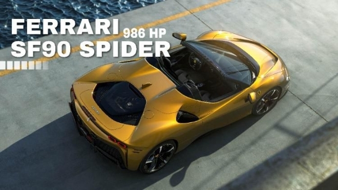 Ferrari SF90 Spider mới có công suất lên đến 986hp, là chiếc xe đường phố mạnh nhất của hãng